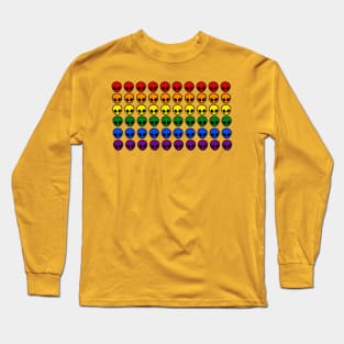 alien rainbow Long Sleeve T-Shirt